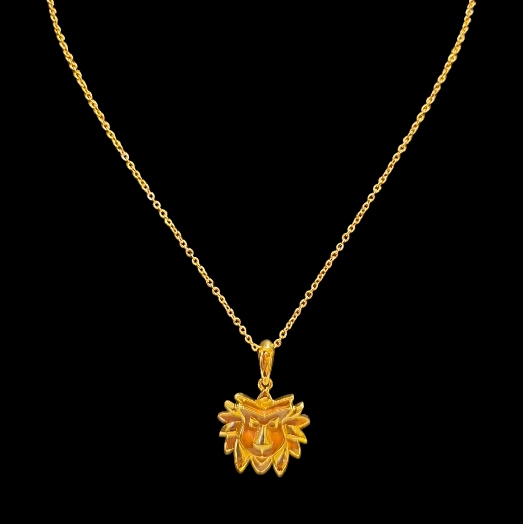 Bob Mackie Vintage 1980's Leo Zodiac Necklace